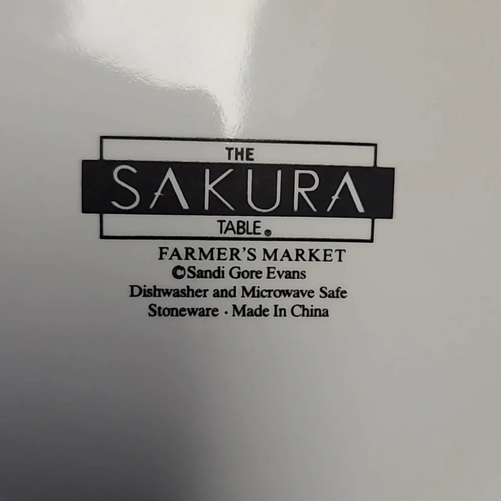 SAKURA Farmers Market Salad Plate dish